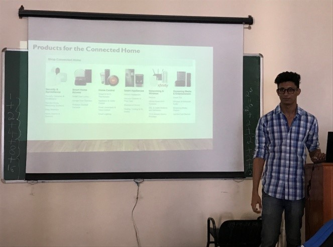 Student Presentation on Connected Home by Avaneesh Pratap Singh
