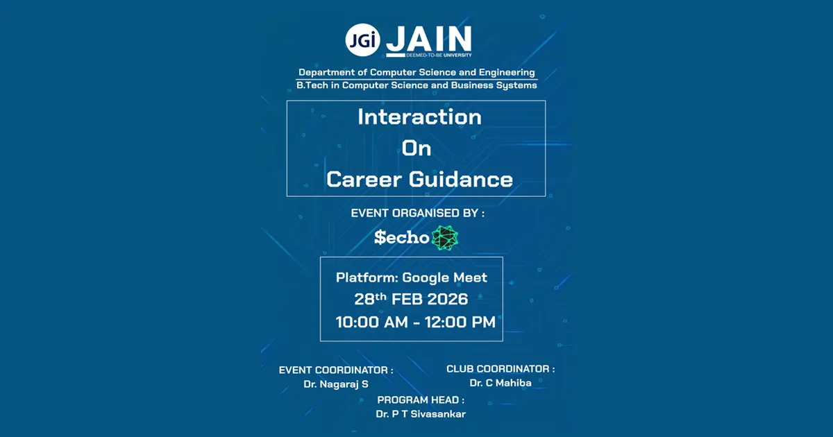 Peer-Led Career Guidance Session Empowers CSBS Students with Placement Insights