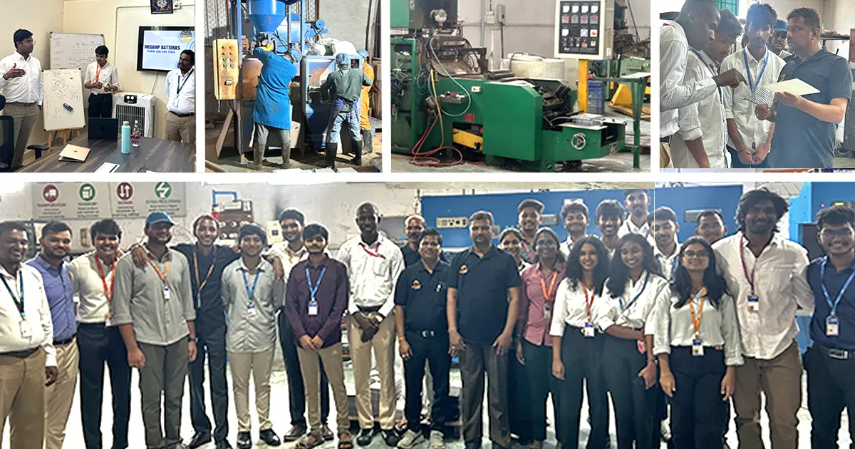 From Classroom to Factory Floor: Students Explore Cutting-Edge Battery Technologies at Megamp Industries