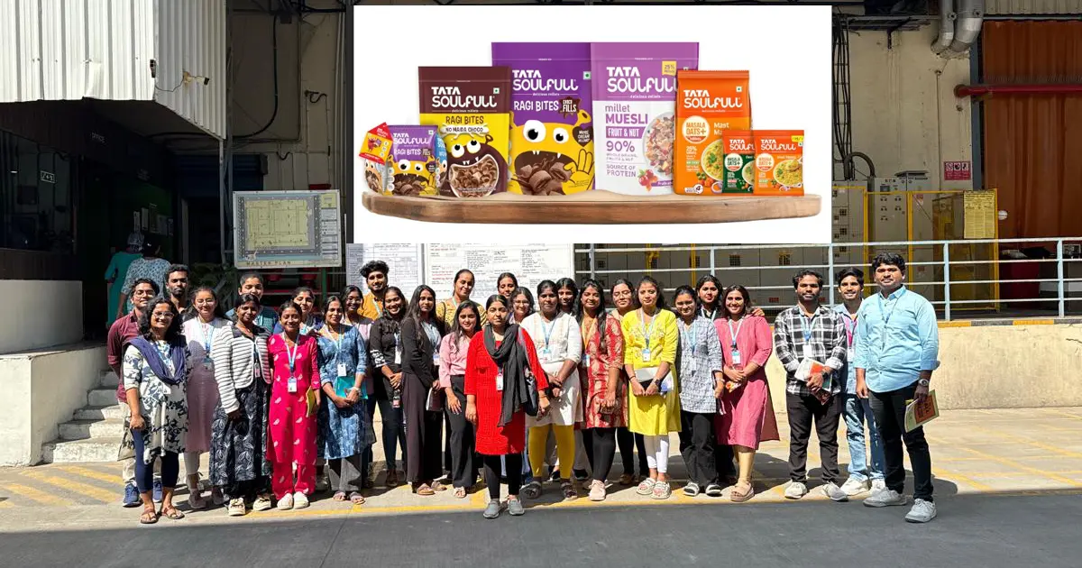 M.Tech Food Technology Students of JAIN (Deemed-to-be University) Gain Industrial Exposure at Tata Consumer Products, Bidadi