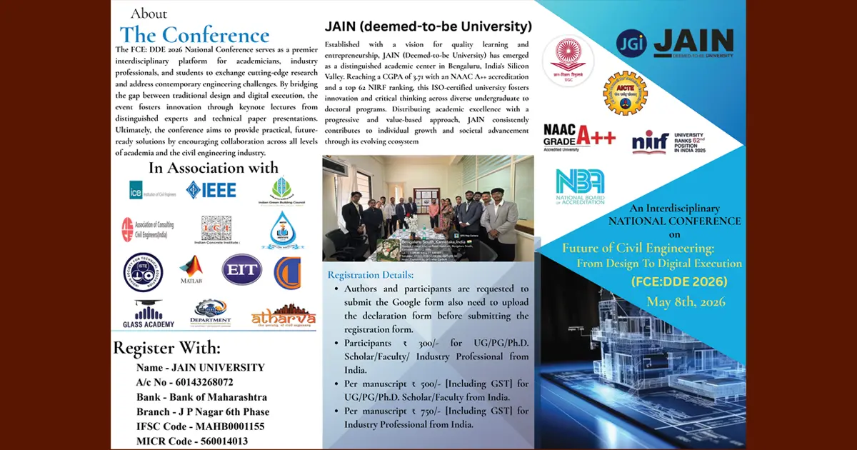 National Conference: Future of Civil Engineering – From Design to Digital Execution (FCE: DDE 2026)